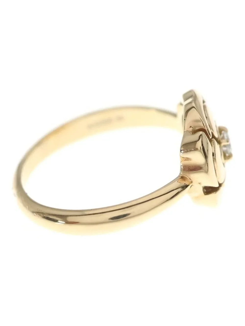 Chanel Camellia Diamond 18k Pink Gold Ring